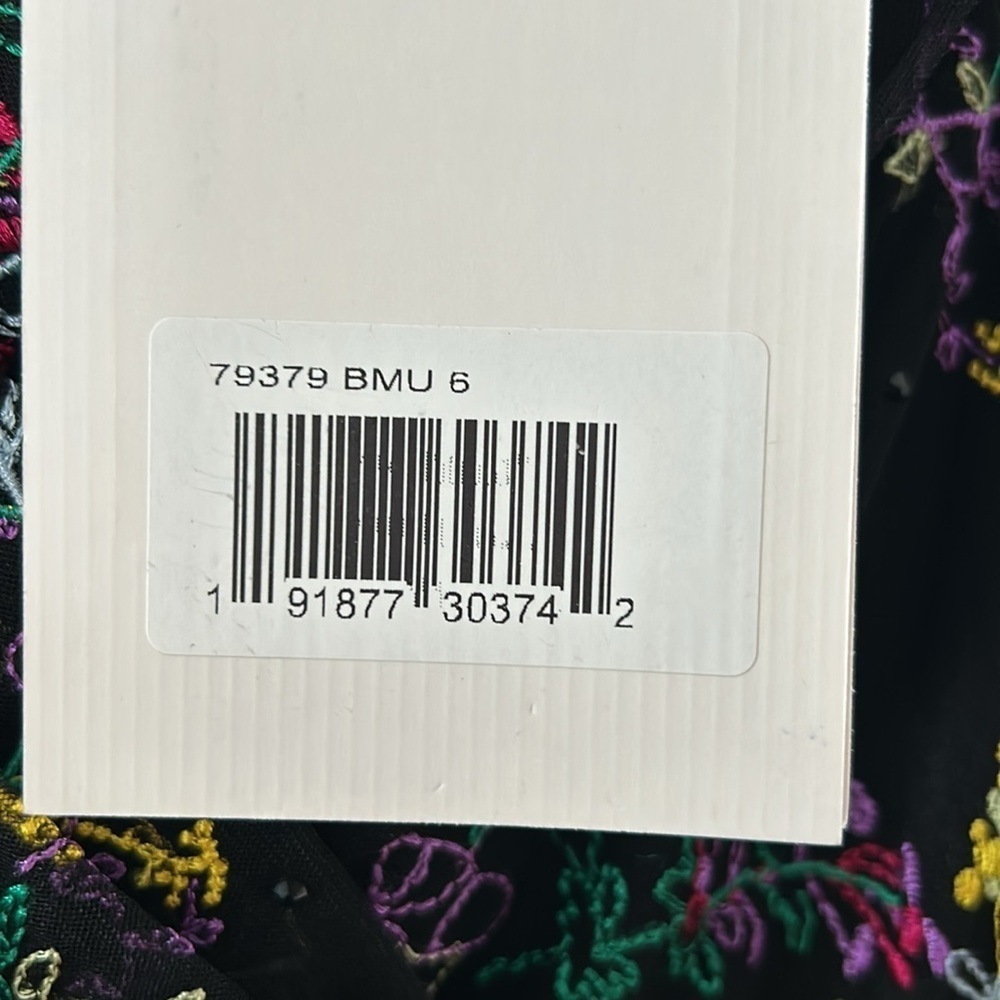 Mac Duggal 79379 NWT EMBROIDERED ILLUSION PUFF SLEEVE COLUMN GOWN - Picture 10 of 10